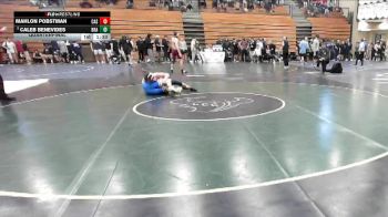 144 lbs Quarterfinal - Caleb Benevides, Brawley vs Mahlon Pobstman, Casteel