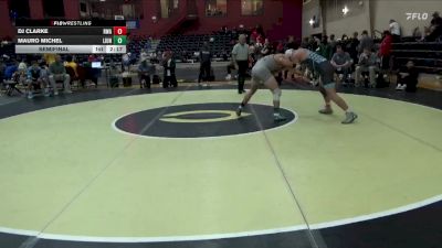 141 lbs Semifinal - Mauro Michel, Life University vs DJ Clarke, Roundtree Wrestling Academy