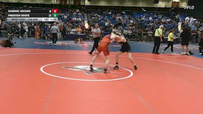 126 lbs Consi Of 32 #2 - Dominic Brown, IN vs Preston White, SC