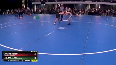 80 lbs Round 2 - Justice Perry, Braham Warriors vs Tucker Lueck, Pursuit Wrestling Minnesota