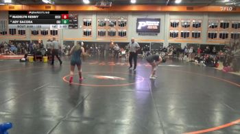 120 lbs Cons. Round 1 - Madelyn Kenny, Benton Community vs Ady Sacora, Cedar Rapids Jefferson