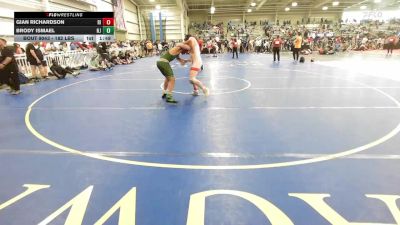 182 lbs Quarterfinal - Gian Richardson, RI vs Brody Ismael, NJ