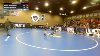 100 lbs Champ. Round 1 - Sadie Contreras, Bullard vs Violet Hernandez, Coalinga