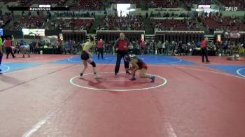 116 lbs 5th Place Match - Kyra Anderson, CJI Hawks vs Kaida Kaquatosh, Cut Bank