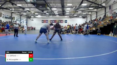 285 lbs Cons. Round 3 - Ian Clifford, Unattached - Indiana Tech vs Sterling McLaughlin, Cornerstone