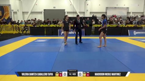 Madisson Nicole Martinez vs Valeria Danitza Caballero Tapia 2025 World IBJJF Jiu-Jitsu No-Gi Championship