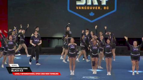 Vancouver All Stars - Black ICE [2026 L7 International Open Coed Non Tumbling Semis] 2026 The Cheerleading Worlds