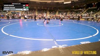 100 lbs 3rd Place - Kohen Martin, Catoosa Wrestling vs Carter Stocum, Riverside