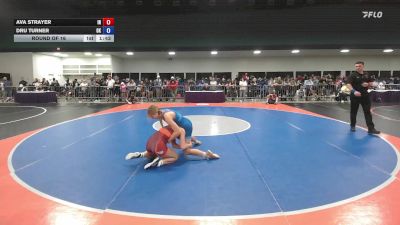 132 lbs Round Of 16 - Ava Strayer, IN vs Dru Turner, OK