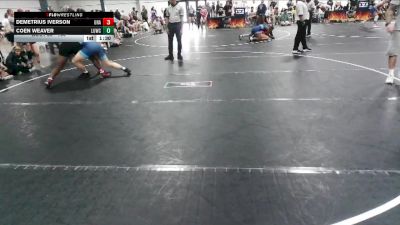 190 lbs 1st Place Match - Demetrius Iverson, Unattached vs Coen Weaver, Level Up Wrestling Center