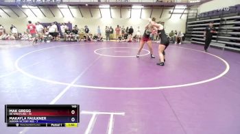 140 lbs Round 2 (10 Team) - Mak Gregg, OK Wrestling vs Makayla Faulkner, Sudden Victory Red