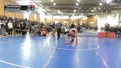 215 lbs Consi Of 8 #2 - Gian Richardson, Cranston West vs Christian Salome, Woonsocket