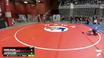 83 lbs Champ. Round 2 - Ryker Sayler, Thermopolis Wrestling Club vs Andreas Kiser, Camel Kids Wrestling