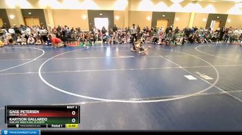 52 lbs Quarterfinal - Kartson Gallardo, Sublime Wrestling Academy vs Gage Petersen, Sons Of Atlas