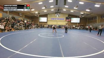 125 lbs Cons. Round 4 - Preston Neufeld, Doane vs Chrystian Owens, Arizona Christian University