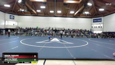 141 lbs Cons. Round 3 - Henok Tsegaye, Skyline College vs Jaxtyn Frost, Cal State Bakersfield