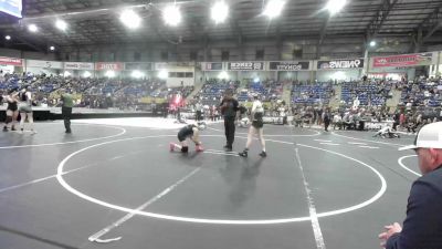 109 lbs Quarterfinal - Zanea Hazelbush, Rifle Youth Wrestling vs Elsie Vialpando, Misfits