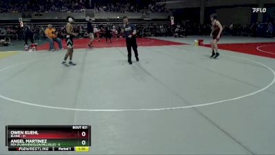 130 lbs Cons. Semi - Owen Kuehl, Blaine vs Angel Martinez, PEM (Plainview/Elgin/Millville)