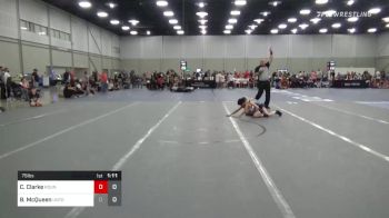 75 lbs Rr Rnd 2 - Cody Clarke, Roundtree Wrestling Academy 14U vs Bryson McQueen, Untouchables 14U