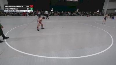 74 lbs Champ. Rd Of 64 - Luke Harshman, Wichita Training Center vs Jackson Strittmatter, Young Guns Wrestling Club