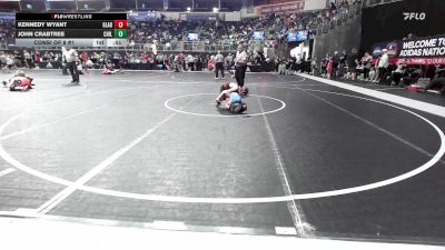 60 lbs Consi Of 8 #1 - Kennedy Wyant, Gladiator Elite vs John Crabtree, Chillicothe Wrestling Club