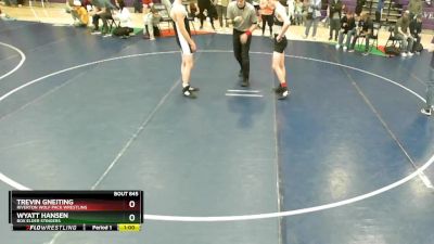 150 lbs Cons. Semi - Wyatt Hansen, Box Elder Stingers vs Trevin Gneiting, Riverton Wolf Pack Wrestling