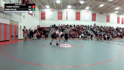 165 lbs Cons. Round 3 - Cohen Thomas, Lutheran West vs Owen Taylor, Conneaut