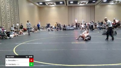 132 lbs Consi Of 64 #2 - Luis Gonzales, Infinity Wrestling vs Danny Hardesty, Legends Of Gold LV