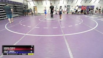 95 lbs Round 4 (10 Team) - Amaya Porch, Husky WC Silver vs Miley Oberg, MoWest Wild Dragons