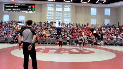 138 lbs Champ. Round 1 - Brooks Kopp, Pope Saint John Paul II Preparatory School vs Quinn Campbell, Knoxville Catholic High School