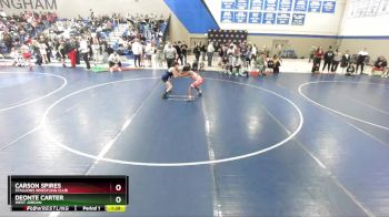 92 lbs Cons. Round 2 - Carson Spires, Stallions Wrestling Club vs Deonte Carter, West Jordan