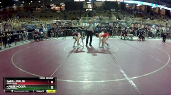 120 lbs Cons. Round 1 - Hailee Moder, First Baptist vs Sarah Walsh, Middleburg
