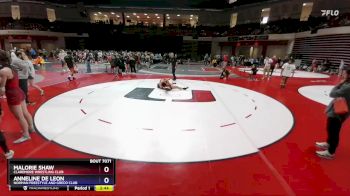 140 lbs 5th Place Match - Anneline De Leon, Norman Freestyle And Greco Club vs Malorie Shaw, Claremore Wrestling Club