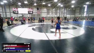 62 lbs 5th Place Match - Isabella Graham, AK vs Allecie Mahoe, HI