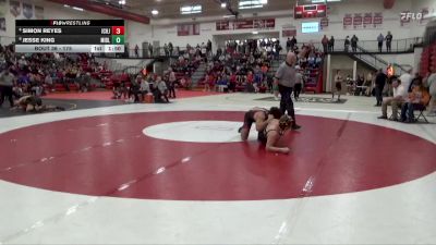 175 lbs Champ. Round 1 - Jesse King, Midland vs Simon Reyes, Iowa City, City High (JV)