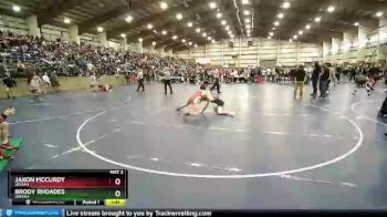 132 lbs Cons. Round 5 - Jaxon McCurdy, Uintah vs Brody Rhoades, Uintah