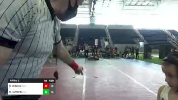 40 lbs Rr Rnd 2 - Robbie Turrone, Cali Red vs Shaylie Wilkins, So Cal Grappling