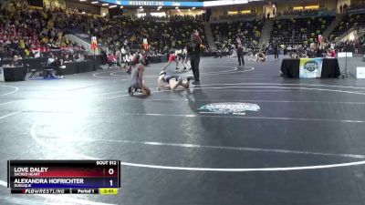 160 lbs Cons. Round 4 - Love Daley, Sacred Heart vs Alexandra Hofrichter, Dubuque