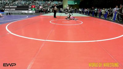 Quarterfinal - Lena Mediger, Levici Prep vs Myah Lopez, Nine 16 Wrestling Club