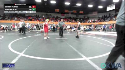 120 lbs Quarterfinal - Colten Partee, Elgin Wrestling vs Slayden Hunt, Shelton Wrestling Academy