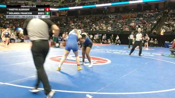 190 Class 1 lbs Cons. Semi - Paetyn Albright, Bolivar vs Rolanda Francois, Marshfield