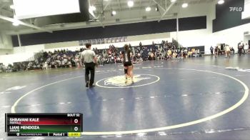 135 lbs Champ. Round 1 - Shravani Kale, Portola vs Liani Mendoza, Arroyo