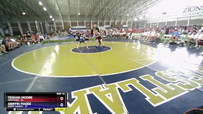 106 lbs 2nd Wrestleback (8 Team) - Teghan Moore, Wisconsin vs Griffin Magee, North Dakota