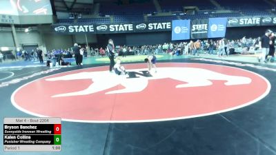 105 lbs Quarters - Bryson Sanchez, Sunnyside Ironman Wrestling vs Kalen Collins, Punisher Wrestling Company