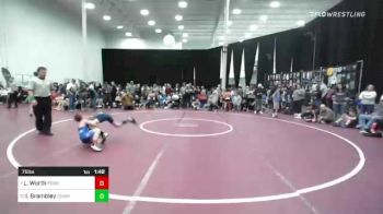 75 lbs Round Of 16 - Logan Worth, Pennsbury vs Isaac Brambley, Chambersburg