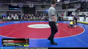 1 lbs Semifinal - Titus Franklin, Montgomery Catholic Prep School vs David Herrick, Cherokee County