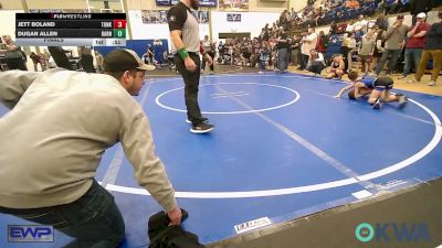 61 lbs Final - Jett Boland, Tonkawa Takedown Club vs Dugan Allen, Barnsdall Youth Wrestling