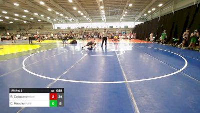 80 lbs Rr Rnd 3 - Ray Catapano, Mat Assassins Yellow vs Cannon Mercier, Pursuit Wrestling Academy - Green