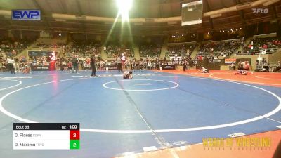 52 lbs Round Of 32 - Dominic Flores, Cory Clark Wrestling vs Dominic Maximo, Tuscon Cyclones