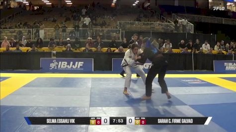Sarah C. Firme Galvao vs Selma Essahli Vik 2025 Pan Jiu Jitsu IBJJF Championship